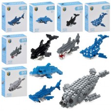 Конструктор блочный морские животные BabyToys 48 деталей
