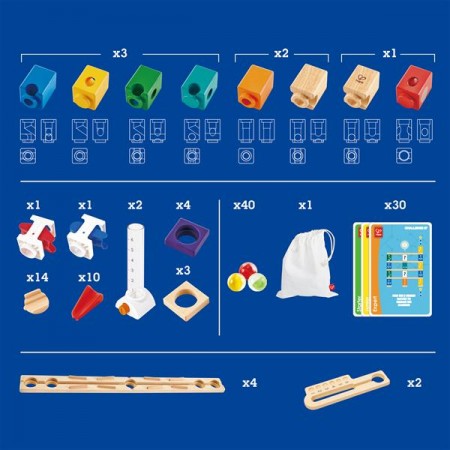 Конструктор-лабиринт Hape Quadrilla Программирование основы 130 эл. E6028