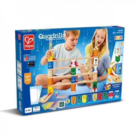 Конструктор-лабиринт Hape Quadrilla Программирование основы 130 эл. E6028