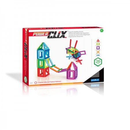 Магнітний конструктор Guidecraft PowerClix Frames, 26 деталей G9199 -7481 Магнітний конструктор Guidecraft PowerClix Frames, 26 деталей G9199 -7481