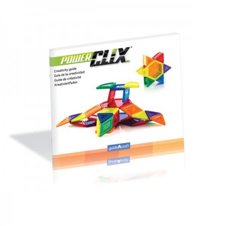 Магнітний конструктор Guidecraft PowerClix Solids, 24 деталі G9420 Магнітний конструктор Guidecraft PowerClix Solids, 24 деталі G9420