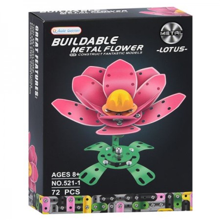 Конструктор металлический BabyToys 521 цветок 43 детали Конструктор металлический BabyToys 521 цветок 43 детали