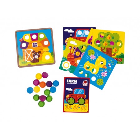 Развивающая игра Деревянная мозаика Ферма, Roter Kafer RW4220 Развивающая игра Деревянная мозаика Ферма, Roter Kafer RW4220