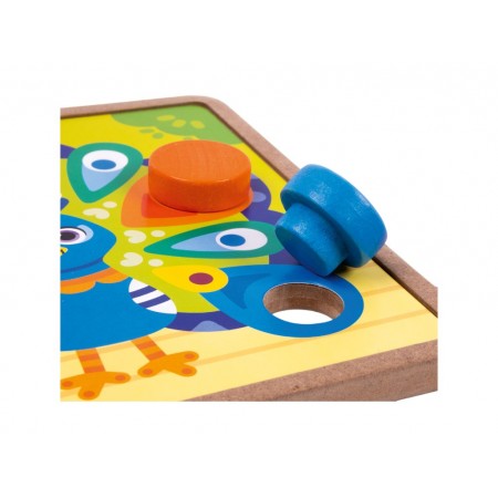 Развивающая игра Деревянная мозаика Зоопарк, Roter Kafer RW4221 Развивающая игра Деревянная мозаика Зоопарк, Roter Kafer RW4221