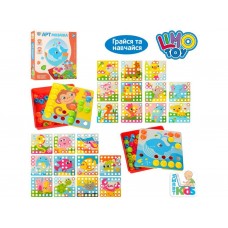 Мозаика кнопочная SK 0003 AB, 26 см, с картами для сборки, Limo Toy