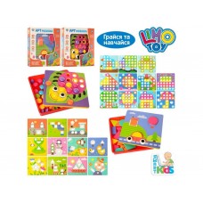 Мозаика кнопочная SK 0004 AB, 26 см, с картами для сборки, Limo Toy