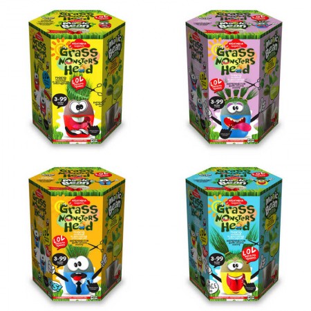 Набір для творчості Grass Monsters Head Danko Toys різні кольори Набір для творчості Grass Monsters Head Danko Toys різні кольори
