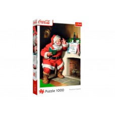 Пазл Trefl Coca-Cola Санта у камина, 1000 деталей 10922