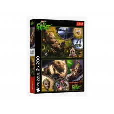 Пазли 2 в 1 Trefl Marvel Я є Грут, 2 х 200 деталей 13315