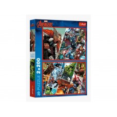 Пазли 2 в 1 Trefl The Avengers Захисники світу, 2 х 200 деталей 13318