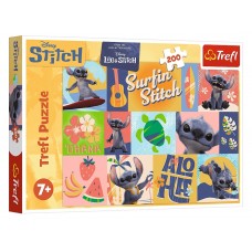 Пазлы Trefl Disney Stitch The Movie Приключения на Гавайях, 200 элементов 13331