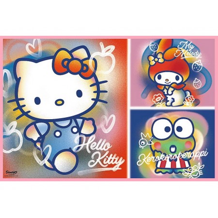 Пазли Trefl Hello Kitty Вітаю Кітті та друзів, 2 х 200 елементів 13336
