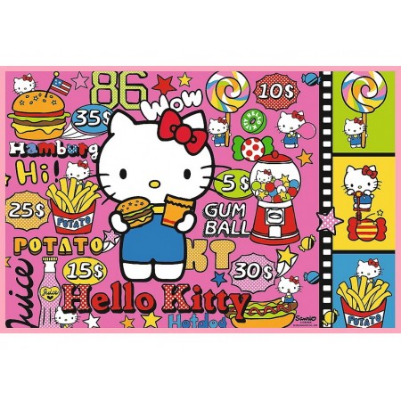 Пазли Trefl Hello Kitty Вітаю Кітті та друзів, 2 х 200 елементів 13336