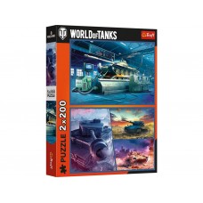 Пазлы Trefl WARGAMING Бронетанковая миссия, 2 х 200 элементов 13346