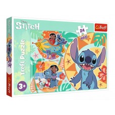 Пазлы Trefl Maxi Disney Lilo and Stitch День рождения, 24 элемента 14365
