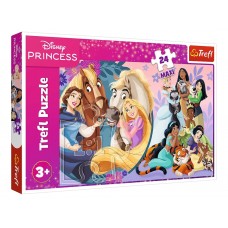 Пазлы Trefl Maxi Disney Princess Улыбка дружбы, 24 элемента 14379