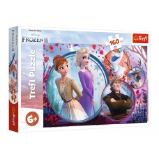 Пазл Trefl Frozen 2 Приключения сестер, 160 деталей 15374