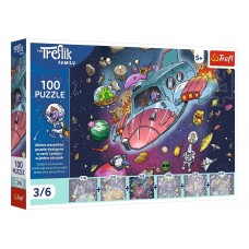 Пазлы Trefl UFT Treflik Family Лофи в ракете, 100 элементов 16543