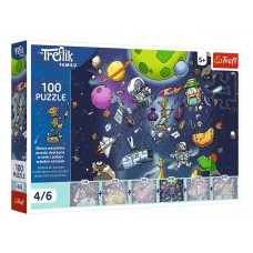 Пазлы Trefl UFT Treflik Family Робот в космосе, 100 элементов 16544