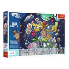 Пазлы Trefl UFT Treflik Family Дядя в космосе, 100 элементов 16546