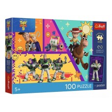 Пазлы Trefl Toy Story 5 Игрушки в действии, 100 элементов 16556