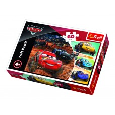 Пазл Trefl Cars Молния МакКуин и друзья, 60 деталей 17327