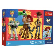 Пазлы Trefl Toy Story 5 Приключения игрушек, 30 элементов 18344