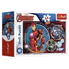 Пазлы Trefl Mini The Avengers Герои, 54 элемента, Trefl 19615