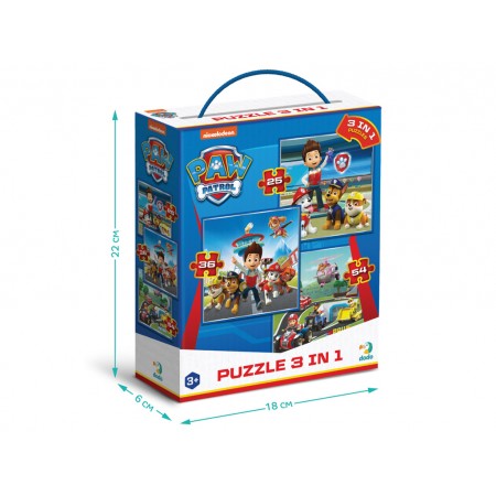 Пазл Paw Patrol Готовы к работе 3в1, 25-36 элементов, DoDo 200579 Пазл Paw Patrol Готовы к работе 3в1, 25-36 элементов, DoDo 200579