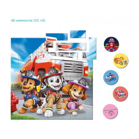 Магнитный пазл "Paw Patrol, Дино", 40 элементов, DoDo 200648