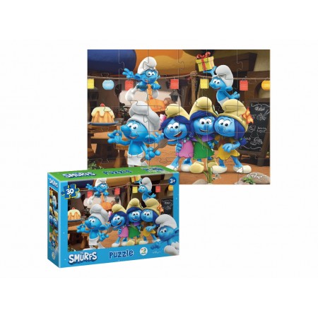 Пазл на 30 элементов The Smurfs, Вечеринка Смурфов, DoDo 200661 Пазл на 30 элементов The Smurfs, Вечеринка Смурфов, DoDo 200661