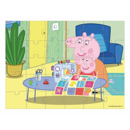Пазл на 30 элементов Peppa Pig, Одеяло для Младенца, DoDo 200675 Пазл на 30 элементов Peppa Pig, Одеяло для Младенца, DoDo 200675
