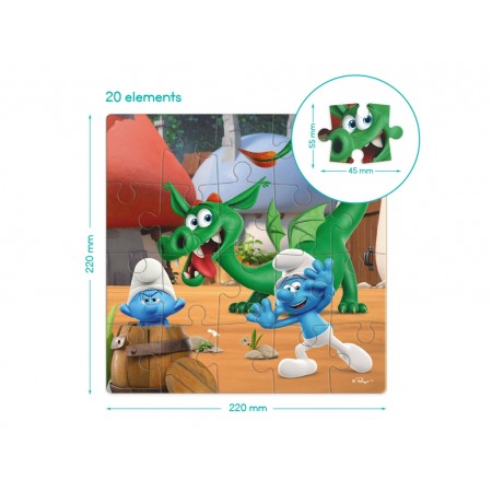 Пазл на 20 елементів The Smurfs, Хованки з Драконом, DoDo 200694