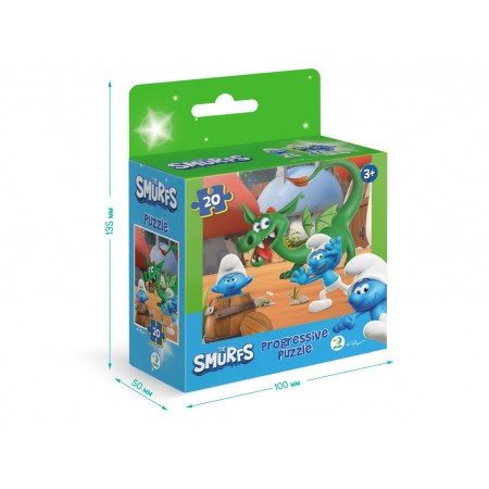 Пазл на 20 елементів The Smurfs, Хованки з Драконом, DoDo 200694