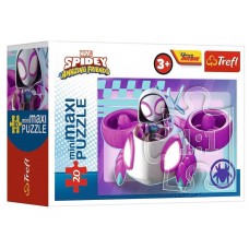 Пазлы Trefl Mini Maxi Amazing Spidey Паук и его друзья, 20 элементов, Trefl 21134
