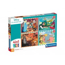 Пазлы 4в1, Герои мультфильмов Clementoni 21523