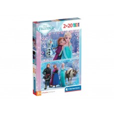 Пазлы 2х20 элементов, Герои мультфильма "Ледяное сердце 2", Clementoni 24825
