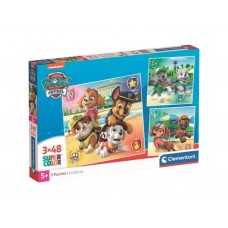 Пазлы 3х48 элементов, Команда веселых собачек, Clementoni 25301