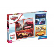 Пазлы 3х48 элементов, Авто на скачках, Clementoni 25305