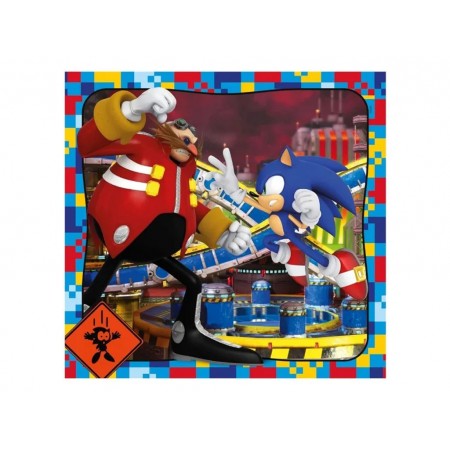 Пазлы 3х48 элементов, Еж и его команда, Clementoni 25320