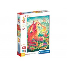 Пазлы 60 элементов, Семья дракона, Clementoni 26600