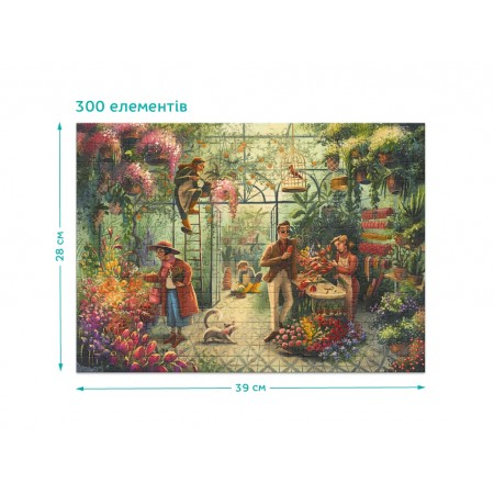 Пазл Квіткова крамниця, 300 елементів, DoDo