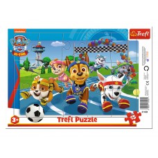 Пазл Trefl Paw Patrol Послушные собаки, 15 элементов с рамкой 31428