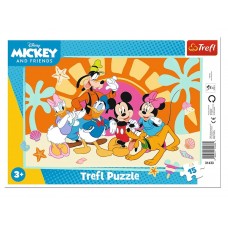 Пазли Trefl Mickey Mouse and Friends Допитливий Міккі та його друзі, 15 елементів 31433