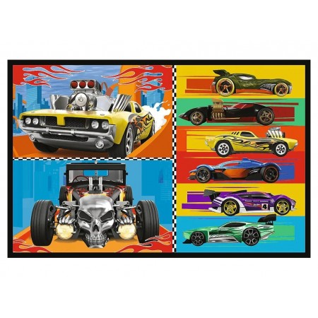 Пазли 2 в 1 Trefl Hot Wheels Іграшкові машинки,  2х70 елементів 34442