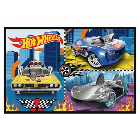 Пазли 2 в 1 Trefl Hot Wheels Іграшкові машинки,  2х70 елементів 34442