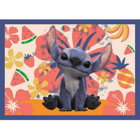 Пазлы 4 в 1 Trefl Disney Stitch The Movie Отпуск на Гавайях 34666