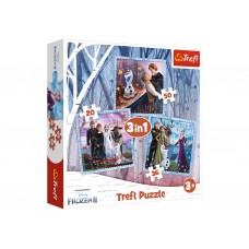 Пазл 3 в 1 Trefl Frozen 2 Ледяное сердце 34853