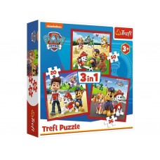 Пазл 3 в 1 Trefl Disney Mickey and Friends Микки и его веселая команда 34867