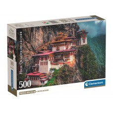 Пазли Монастир Гніздо Тигра у Бутані Clementoni, 500 елементів 35619